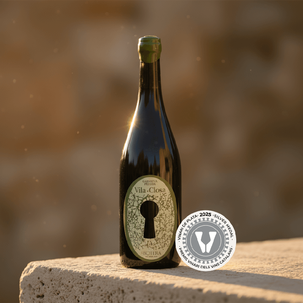 Vila-Closa Garnacha Peluda red wine by Celler La Botera with 2025 Silver Vinari award.
