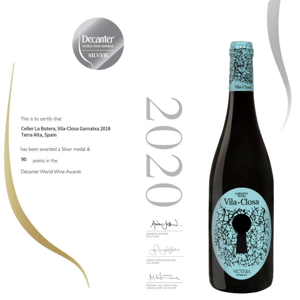Decanter World Wine Awards 실버 메달 및 90점