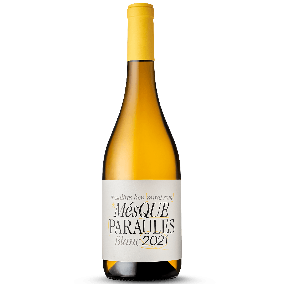 Més Que Paraules Blanc, white, made from Mandó, Picapoll, Sauvignon Blanc, from Pla de Bages DO
