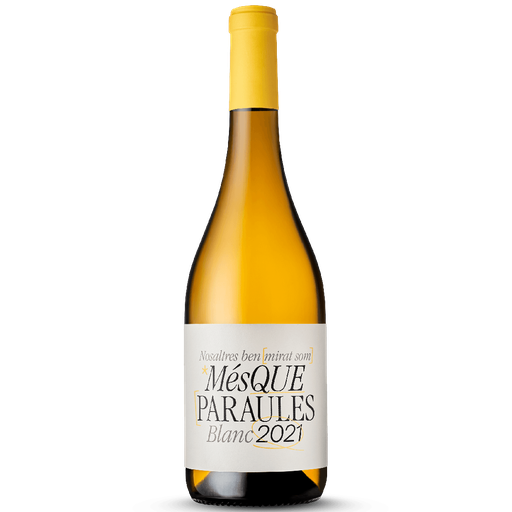 Més Que Paraules Blanc, white, made from Mandó, Picapoll, Sauvignon Blanc, from Pla de Bages DO