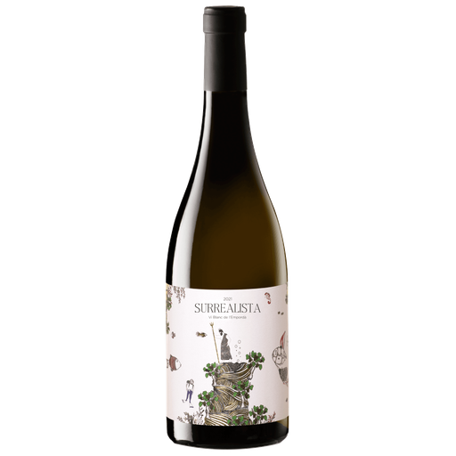 Surrealista Blanc, white, made from Garnacha Blanca, Macabeo / Viura, from Empordà DO